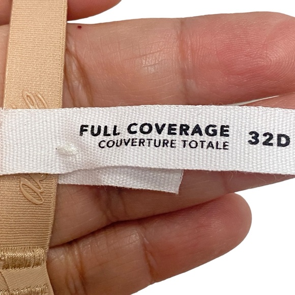 Smoothez by Aerie 32D Bra Full Coverage Sheer Mesh Unlined Underwire In Nude - Picture 6 of 6